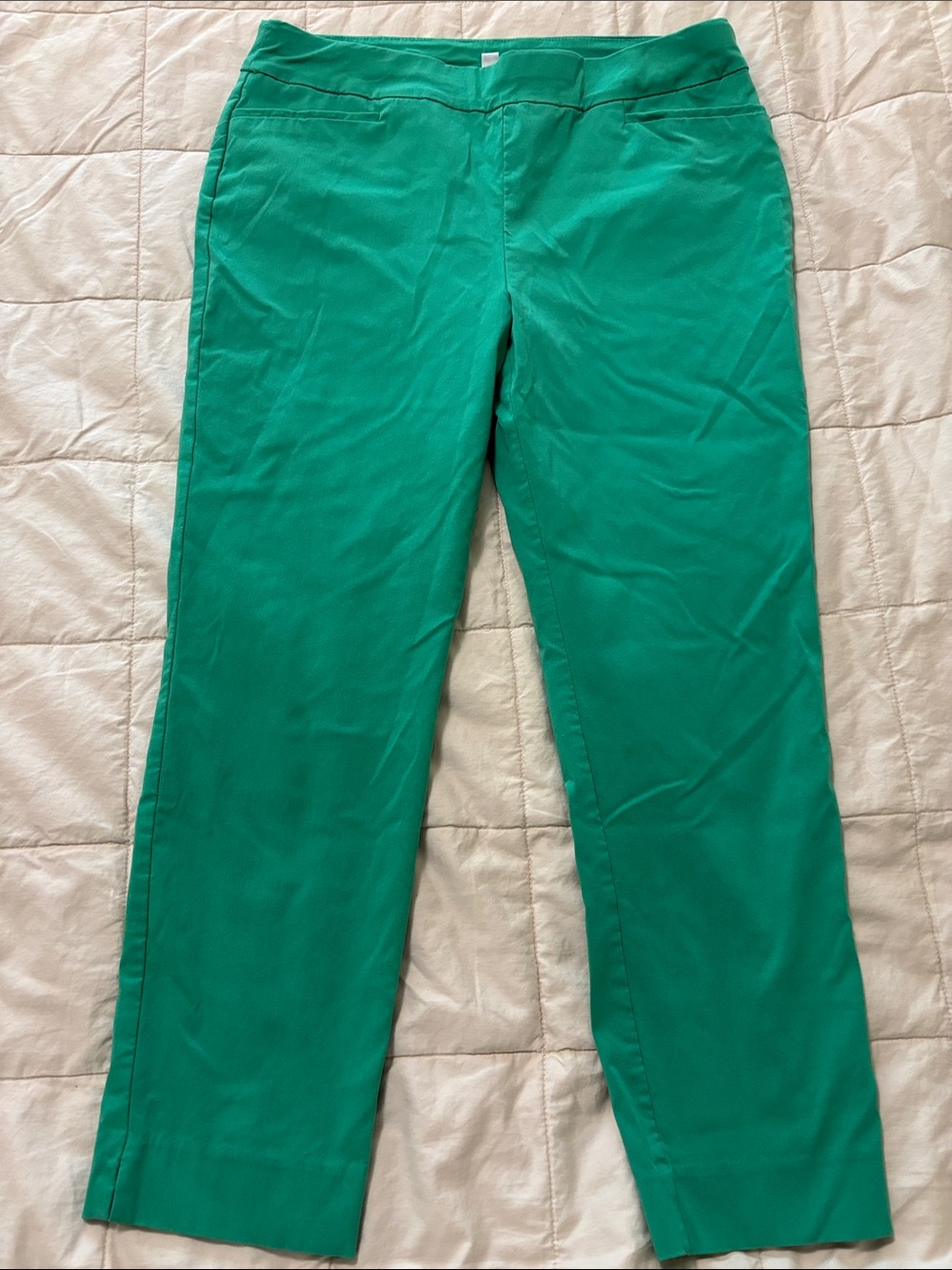 Chico's Green Straight-Leg Pants